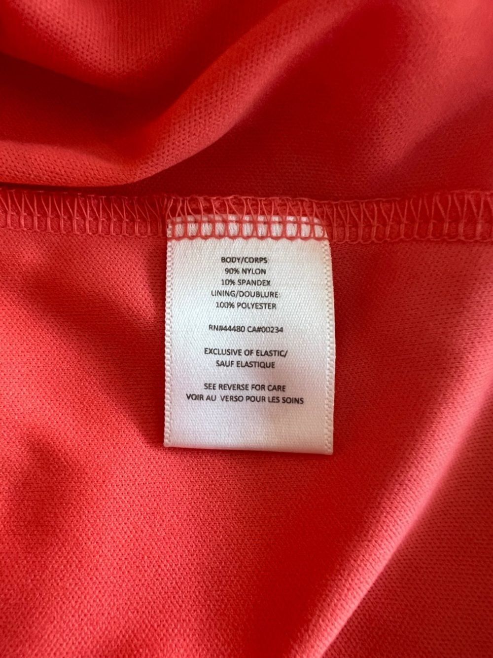 Material Girl Coral Sleeveless Bodycon Cocktail Dress Size L Fits Like M/8 - Picture 4 of 9